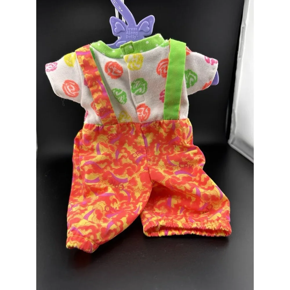 Vtg Cabbage‎ Patch Kissing Kids Doll Bright Color Clothes 1991 Hasbro Romper